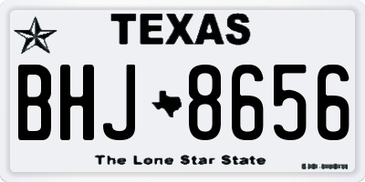 TX license plate BHJ8656