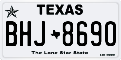 TX license plate BHJ8690
