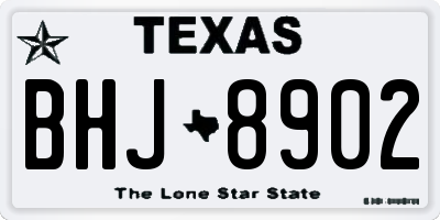 TX license plate BHJ8902