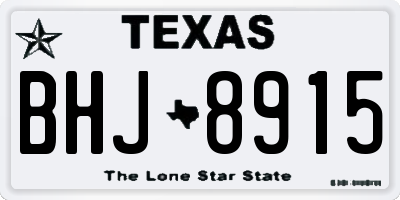 TX license plate BHJ8915