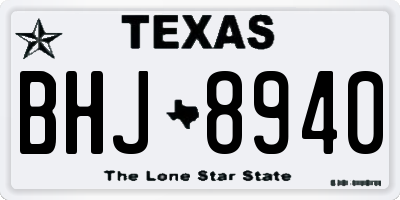 TX license plate BHJ8940