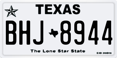 TX license plate BHJ8944