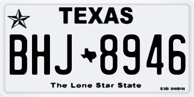 TX license plate BHJ8946