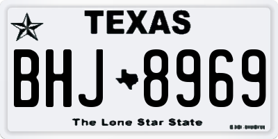 TX license plate BHJ8969