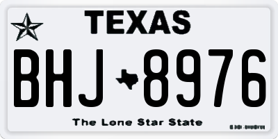 TX license plate BHJ8976