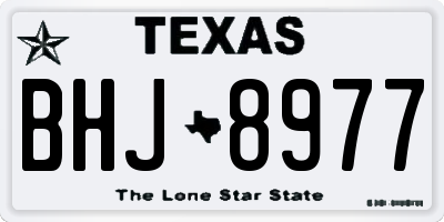 TX license plate BHJ8977