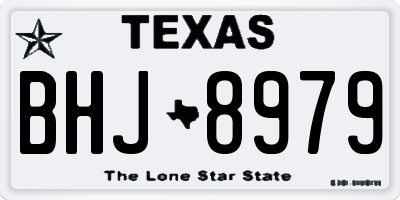 TX license plate BHJ8979