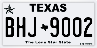 TX license plate BHJ9002