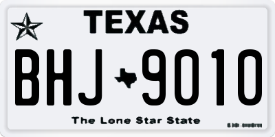 TX license plate BHJ9010