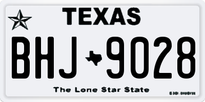 TX license plate BHJ9028