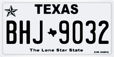 TX license plate BHJ9032