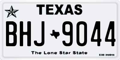 TX license plate BHJ9044