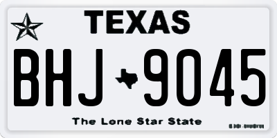 TX license plate BHJ9045