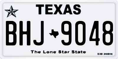 TX license plate BHJ9048