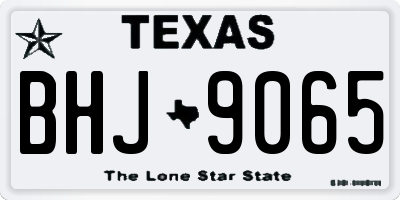 TX license plate BHJ9065
