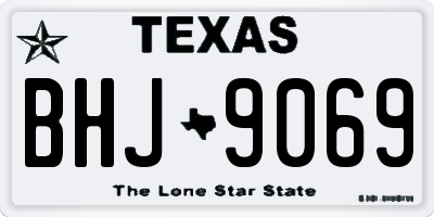 TX license plate BHJ9069
