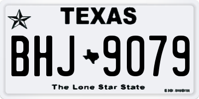 TX license plate BHJ9079