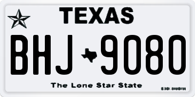 TX license plate BHJ9080