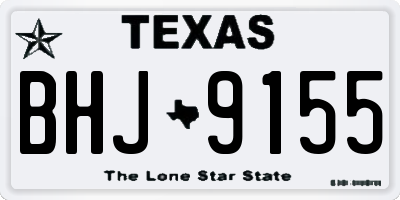 TX license plate BHJ9155
