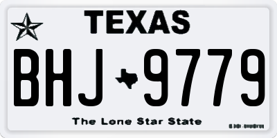 TX license plate BHJ9779