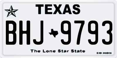 TX license plate BHJ9793