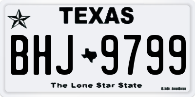 TX license plate BHJ9799