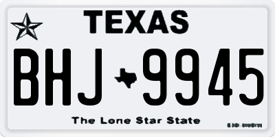 TX license plate BHJ9945