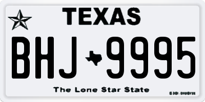 TX license plate BHJ9995
