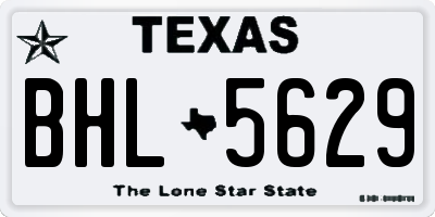 TX license plate BHL5629