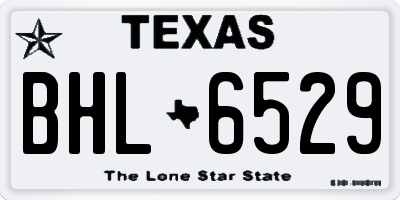 TX license plate BHL6529