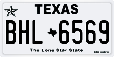 TX license plate BHL6569