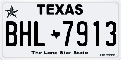 TX license plate BHL7913