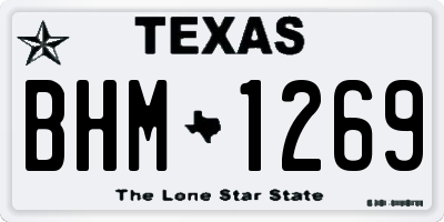 TX license plate BHM1269