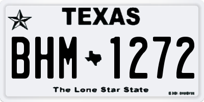 TX license plate BHM1272