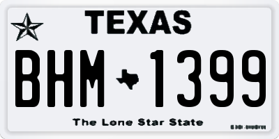 TX license plate BHM1399