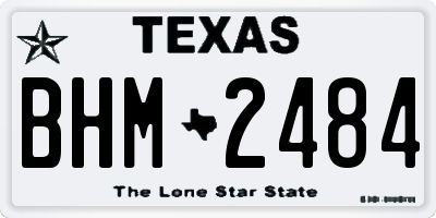 TX license plate BHM2484