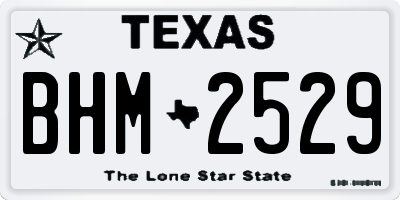 TX license plate BHM2529