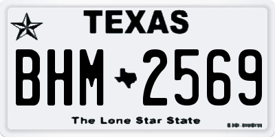 TX license plate BHM2569