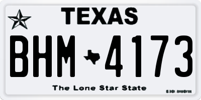 TX license plate BHM4173