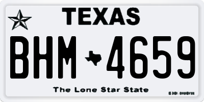 TX license plate BHM4659