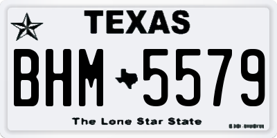 TX license plate BHM5579
