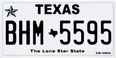 TX license plate BHM5595
