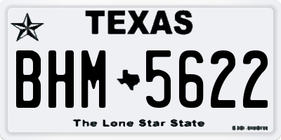 TX license plate BHM5622