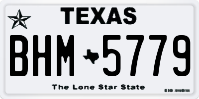 TX license plate BHM5779