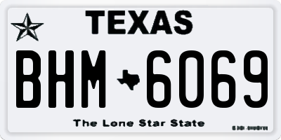 TX license plate BHM6069
