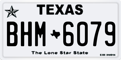 TX license plate BHM6079
