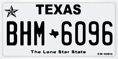 TX license plate BHM6096