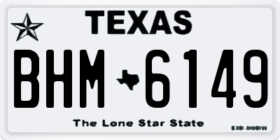 TX license plate BHM6149
