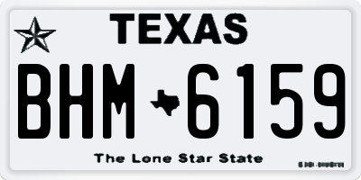TX license plate BHM6159