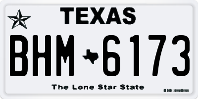 TX license plate BHM6173
